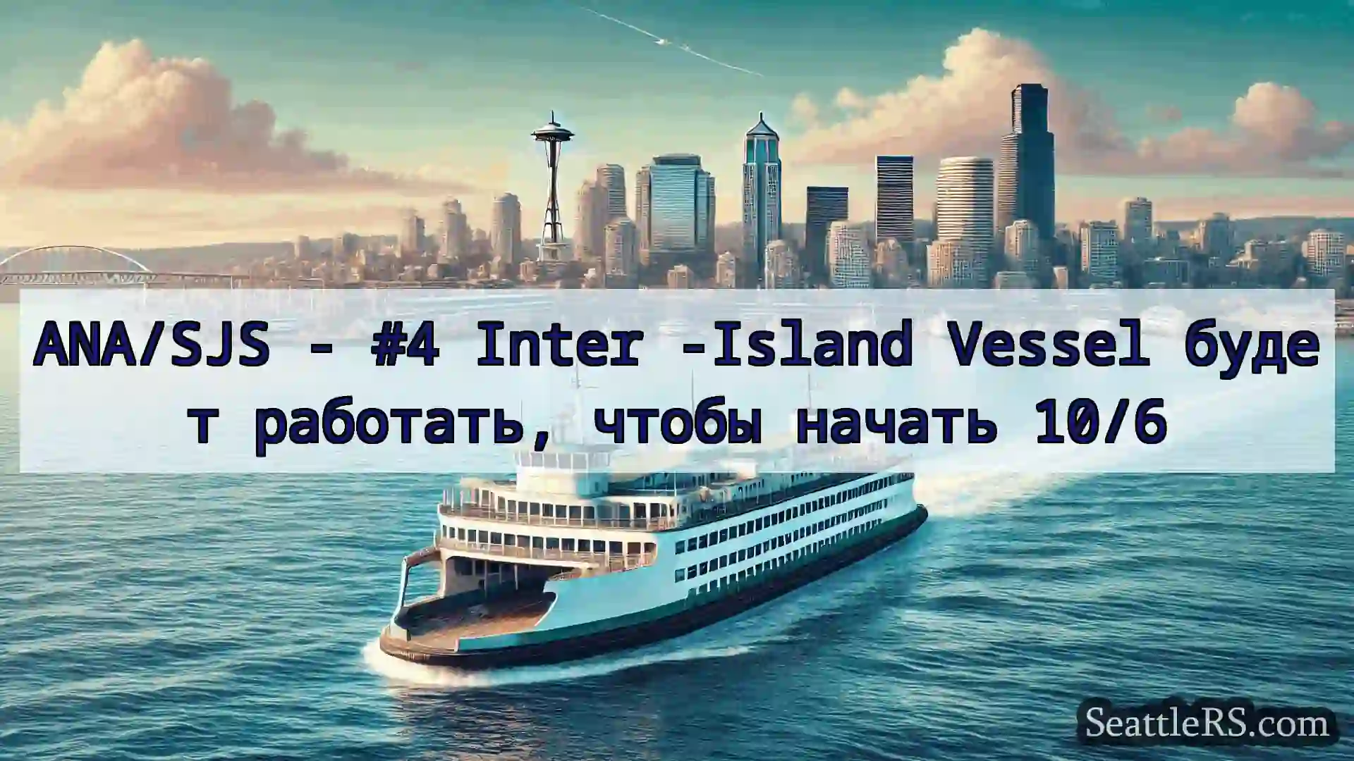 Сиэтл паромные новости ANA/SJS - #4 Inter -Island Vessel