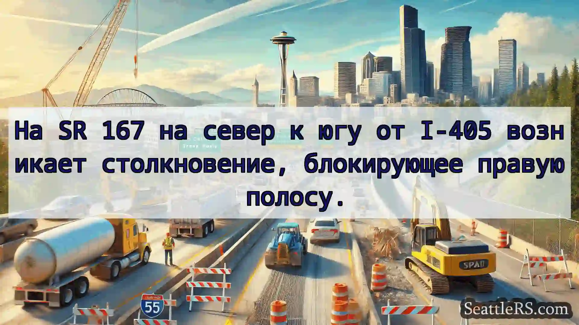Транспортные новости Сиэтла На SR 167 на север к югу от I-405