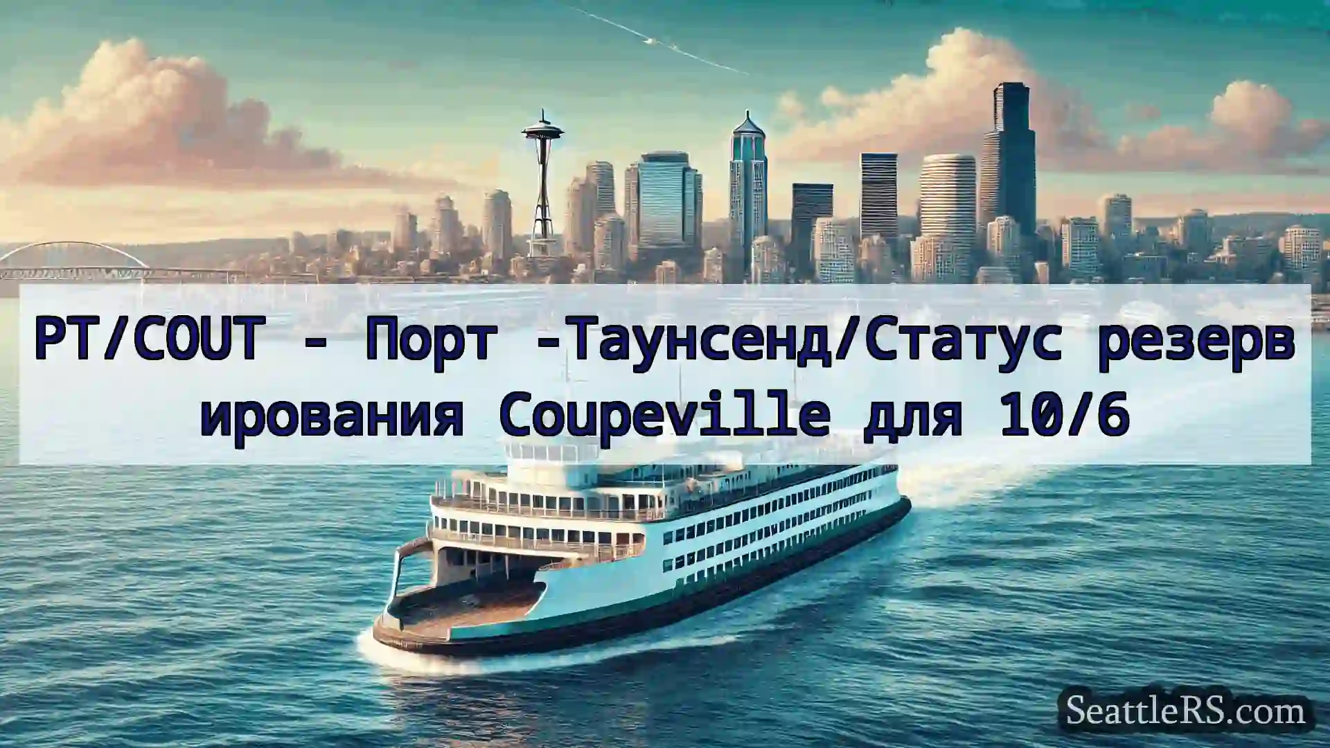 Сиэтл паромные новости PT/COUT - Порт -Таунсенд/Статус