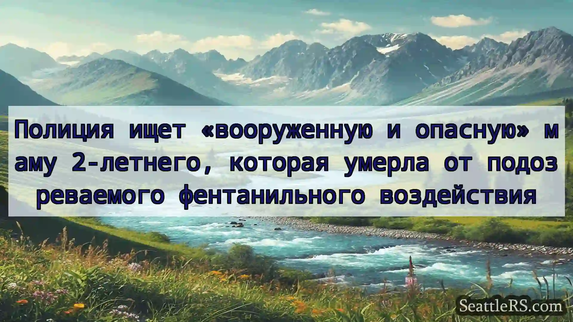 Сиэтл новости Полиция ищет «вооруженную и