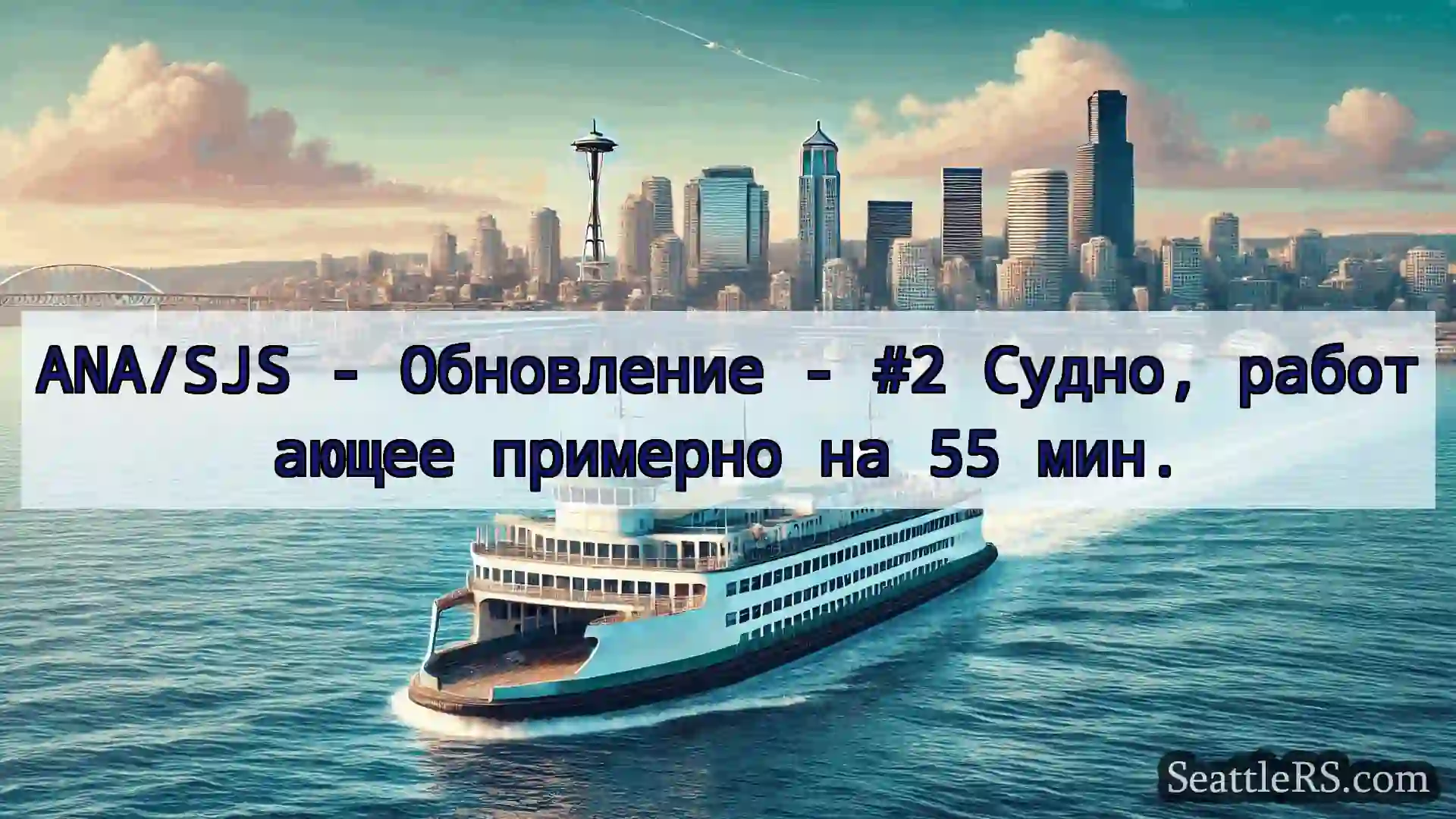 Сиэтл паромные новости ANA/SJS - Обновление - #2 Судно,
