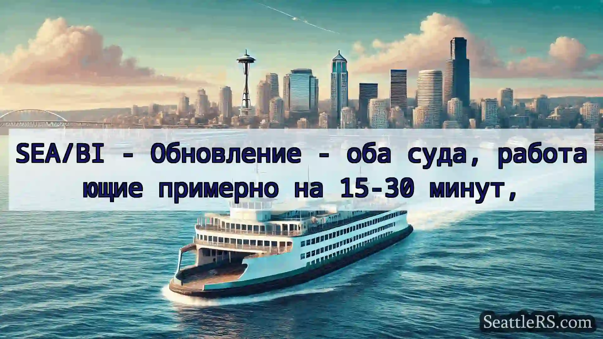 Сиэтл паромные новости SEA/BI - Обновление - оба суда,
