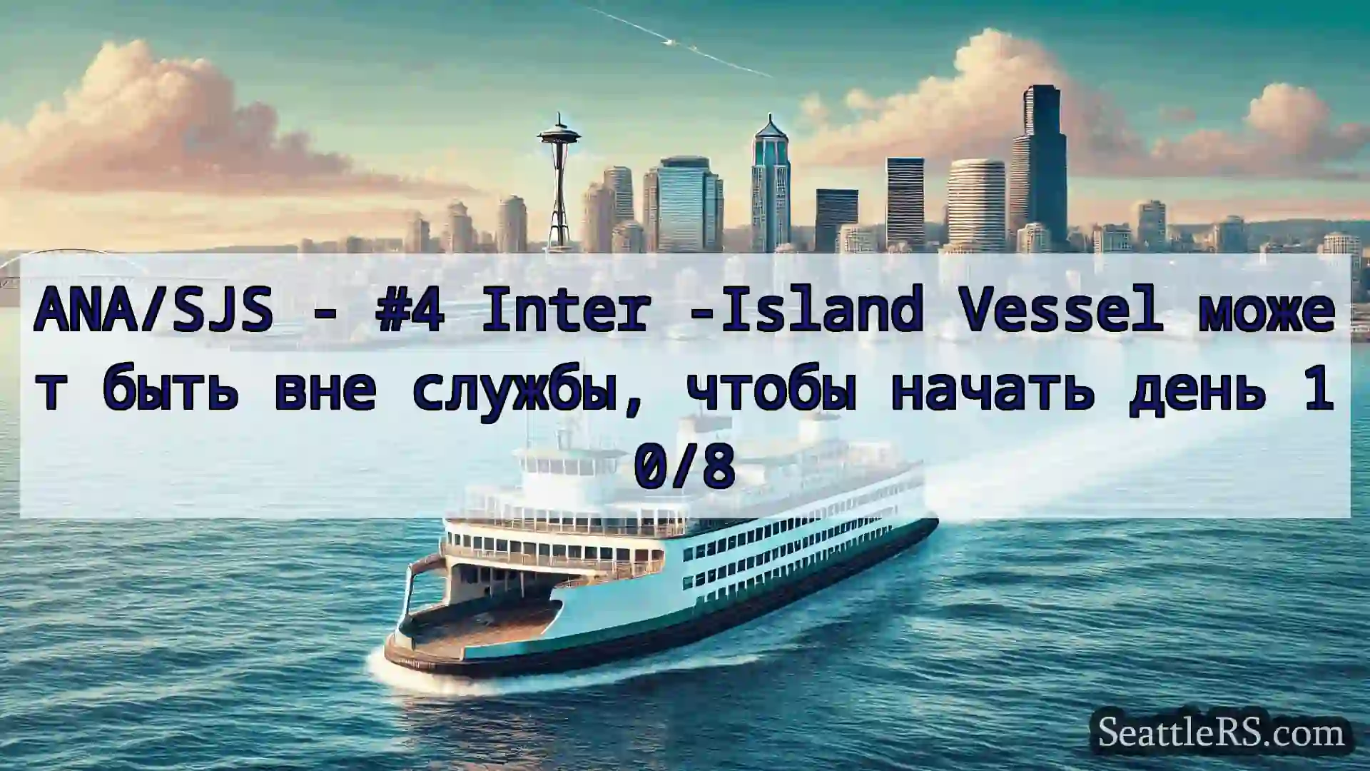 Сиэтл паромные новости ANA/SJS - #4 Inter -Island Vessel