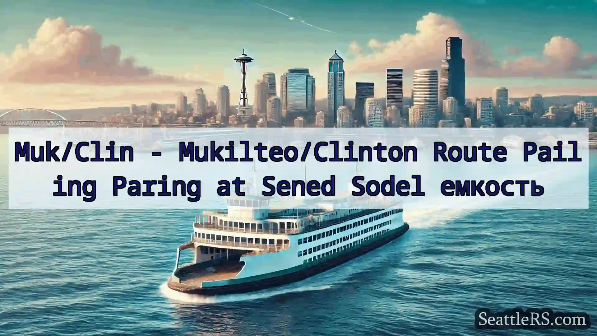 Сиэтл паромные новости Muk/Clin - Mukilteo/Clinton Route