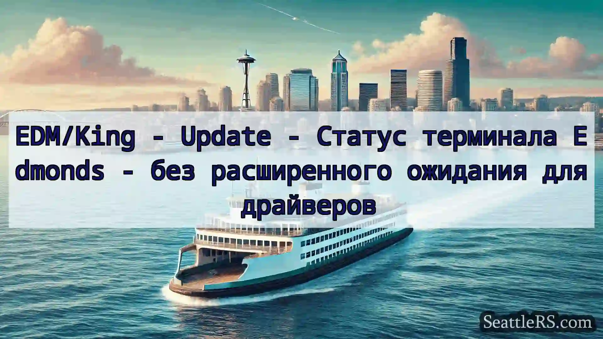 Сиэтл паромные новости EDM/King - Update - Статус