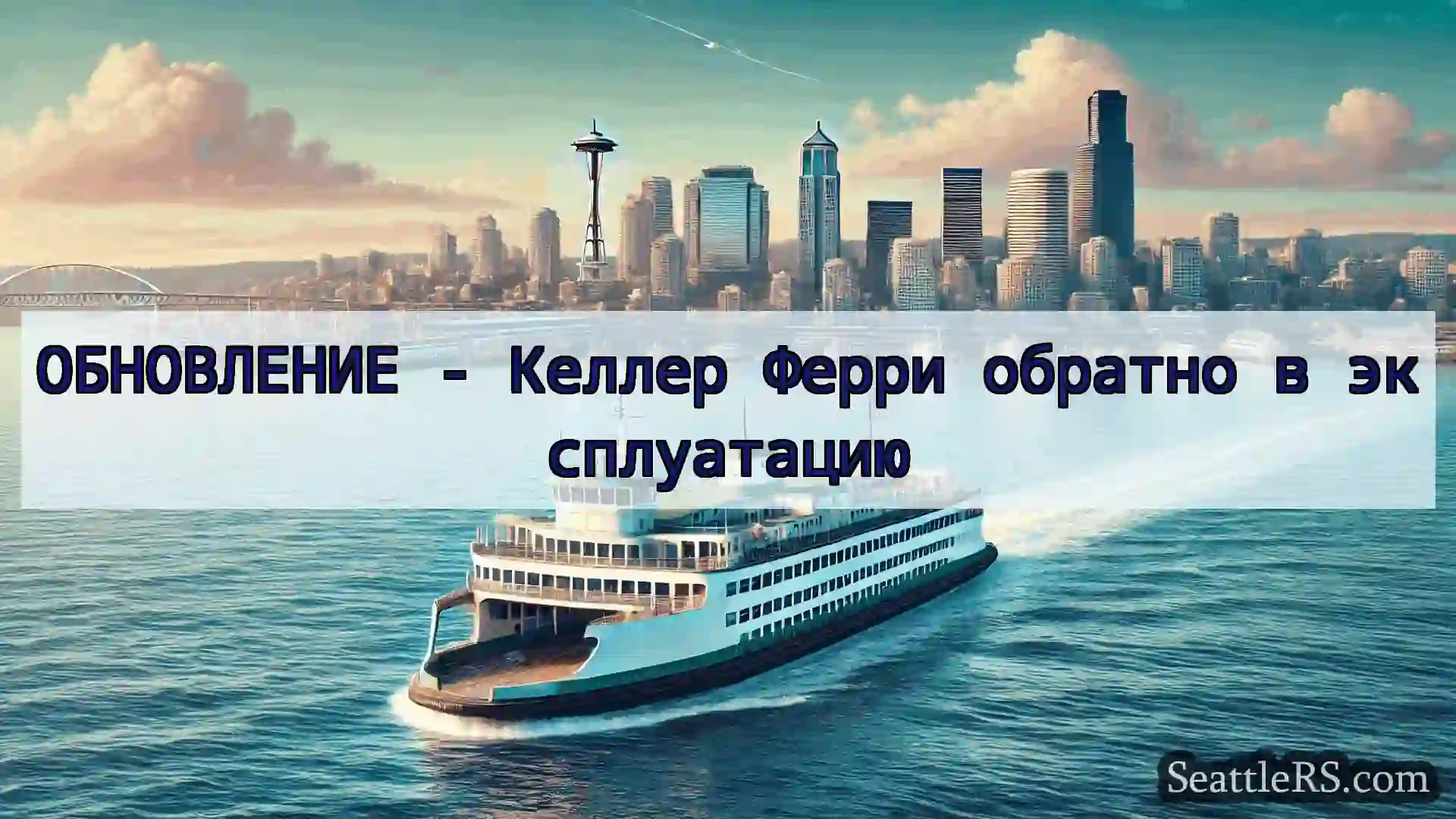 Сиэтл паромные новости ОБНОВЛЕНИЕ - Келлер Ферри обратно