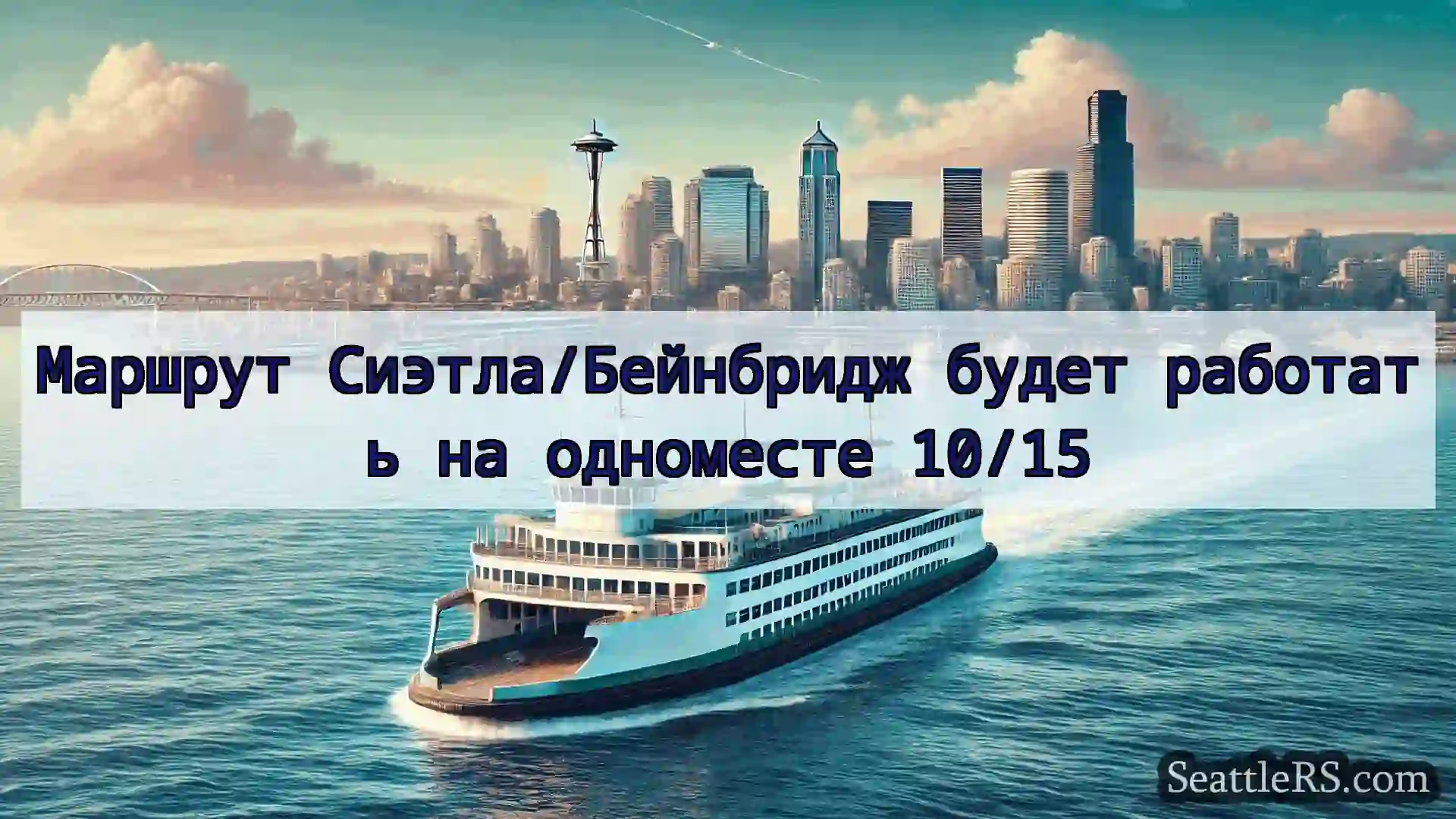 Сиэтл паромные новости Маршрут Сиэтла/Бейнбридж будет