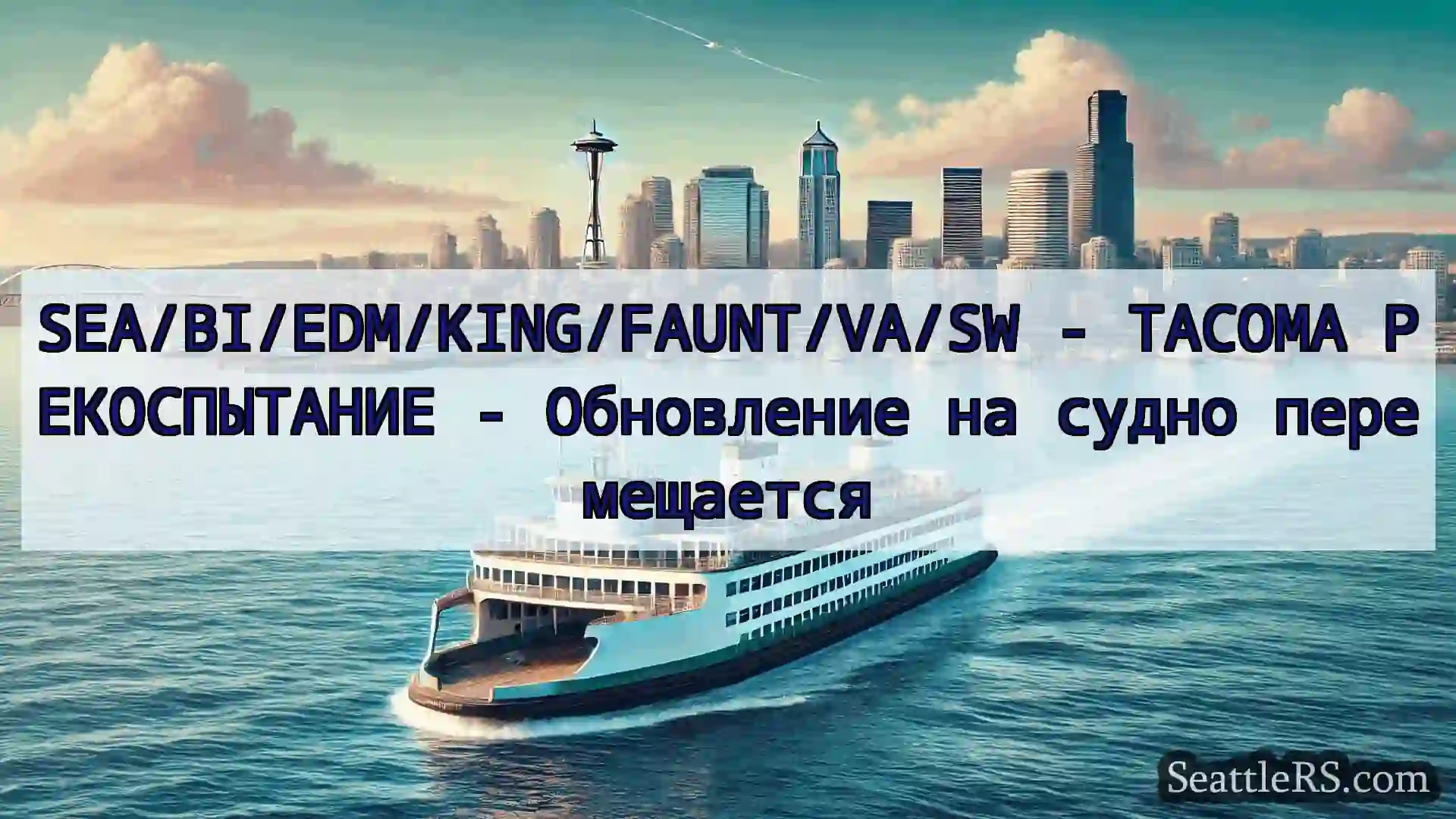 Сиэтл паромные новости SEA/BI/EDM/KING/FAUNT/VA/SW -