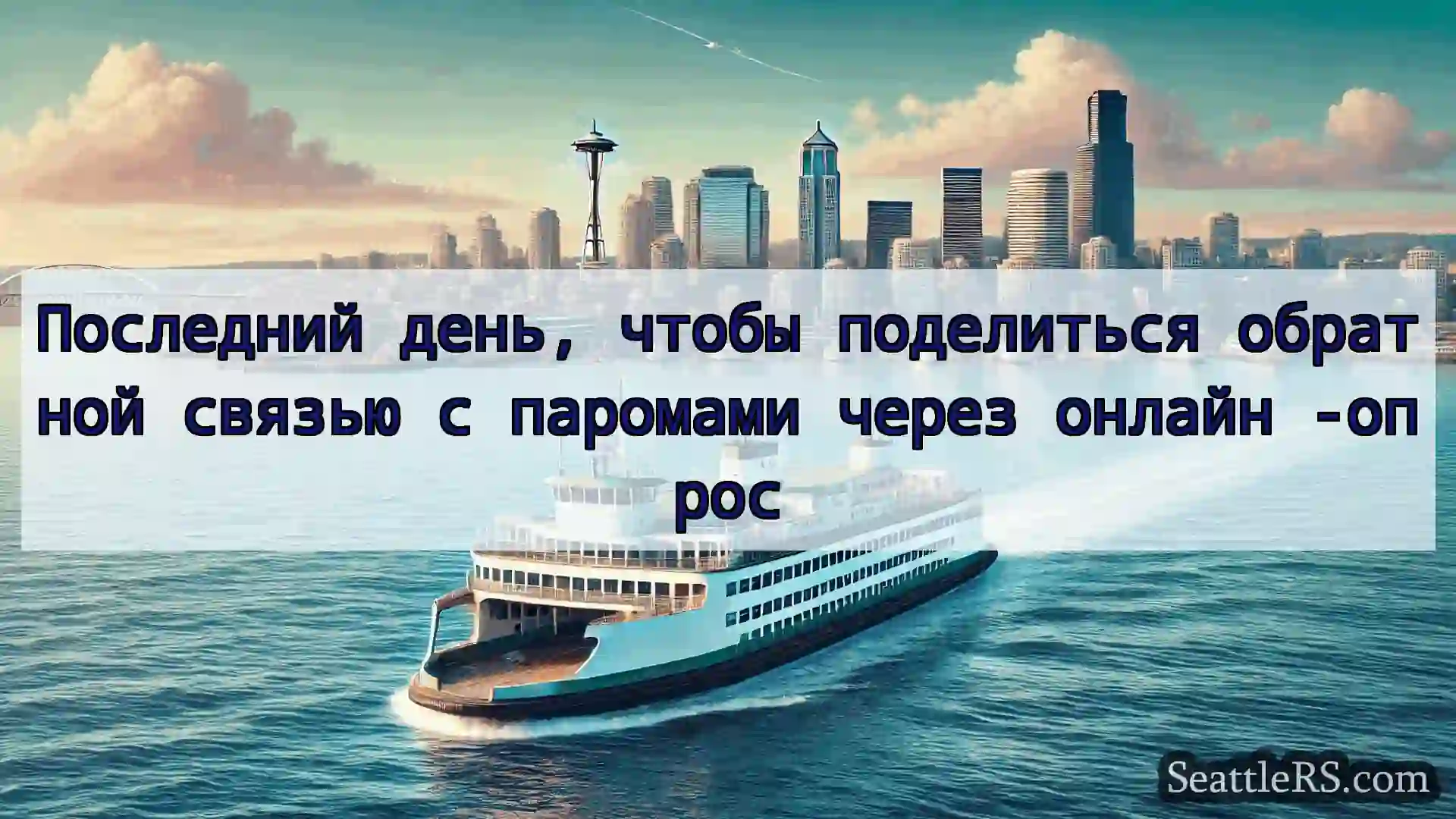 Сиэтл паромные новости Последний день, чтобы поделиться