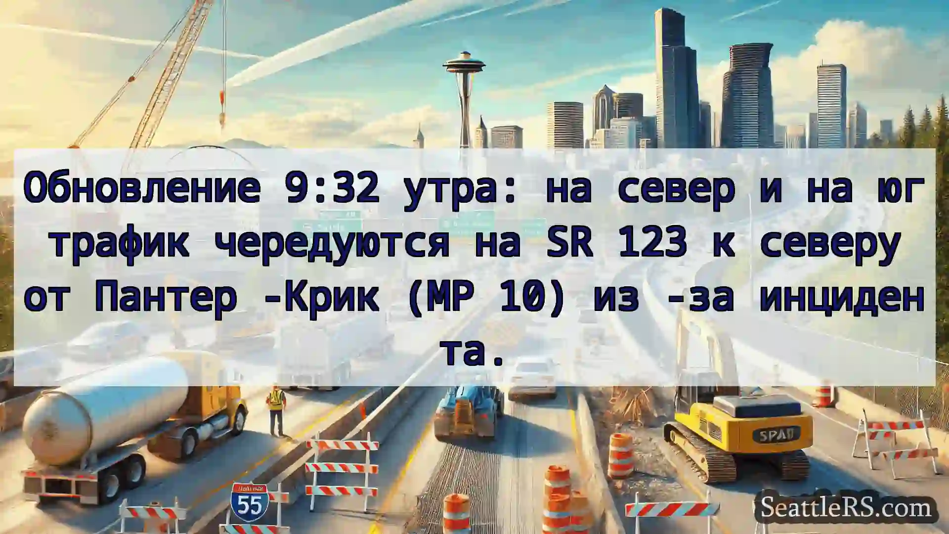 Транспортные новости Сиэтла Обновление 9:32 утра: на север и