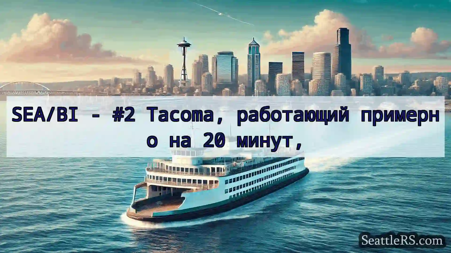 Сиэтл паромные новости SEA/BI - #2 Tacoma, работающий