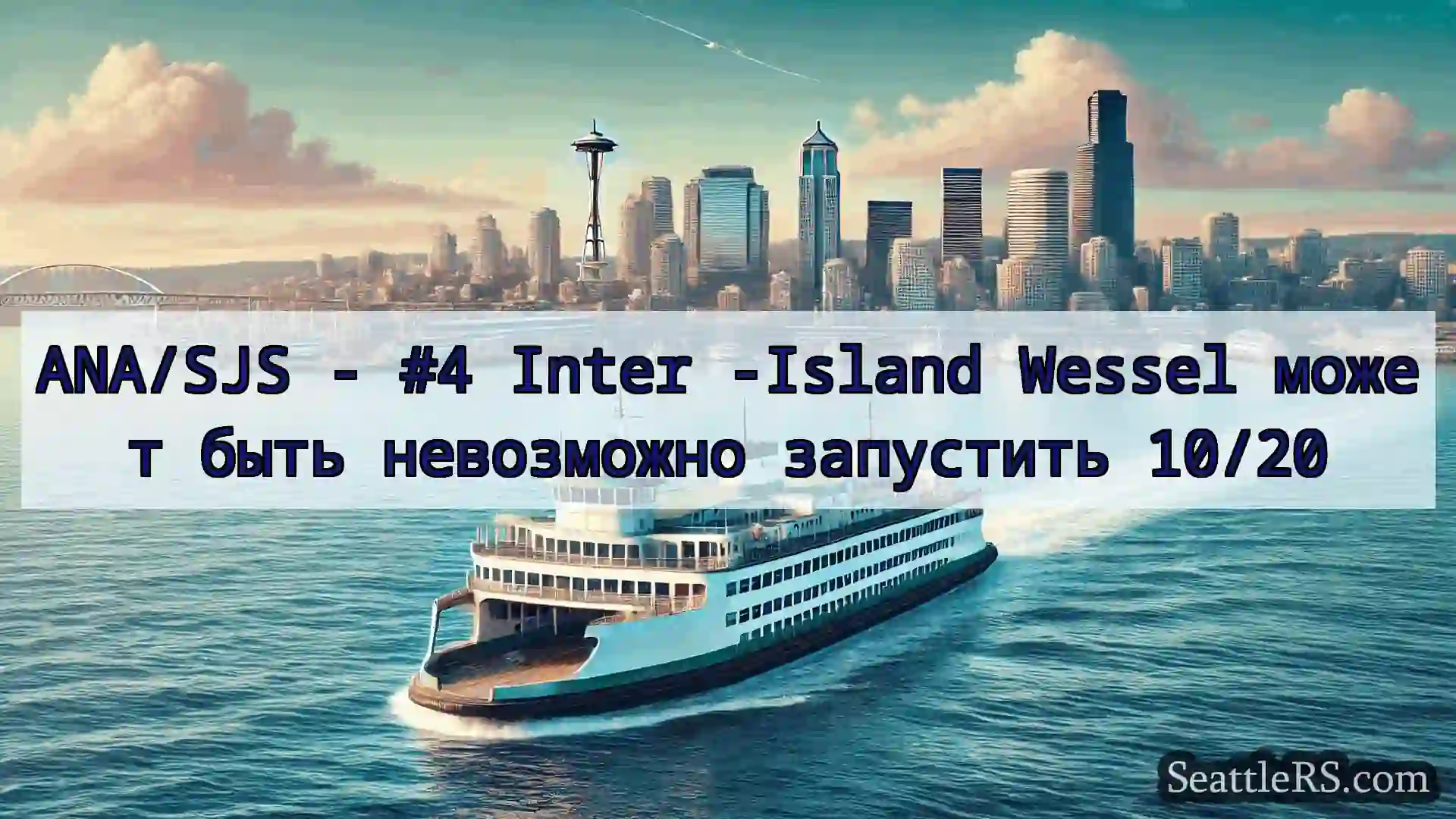 Сиэтл паромные новости ANA/SJS - #4 Inter -Island Wessel
