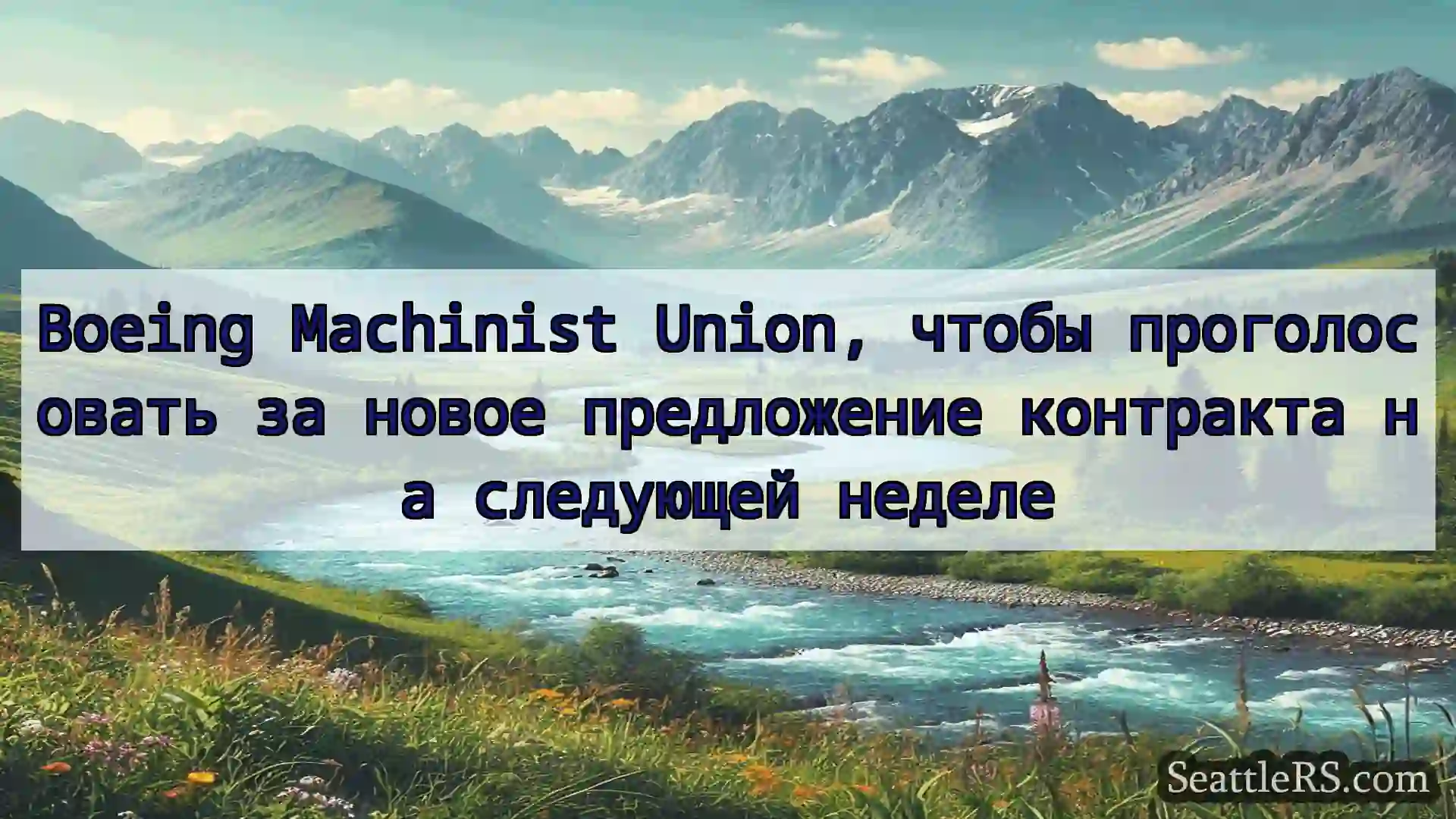 Сиэтл новости Boeing Machinist Union, чтобы