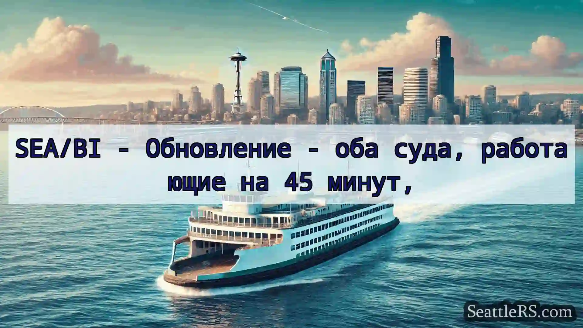 Сиэтл паромные новости SEA/BI - Обновление - оба суда,