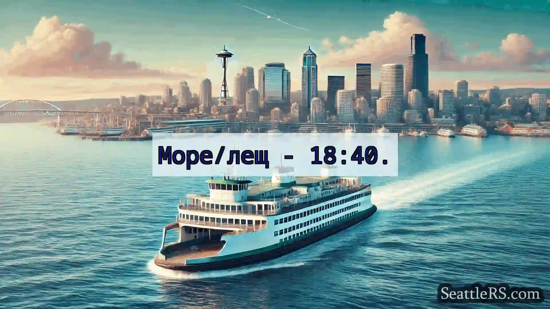 Сиэтл паромные новости Море/лещ - 18:40.