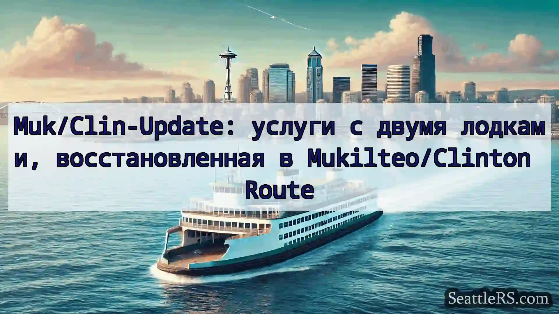 Сиэтл паромные новости Muk/Clin-Update: услуги с двумя