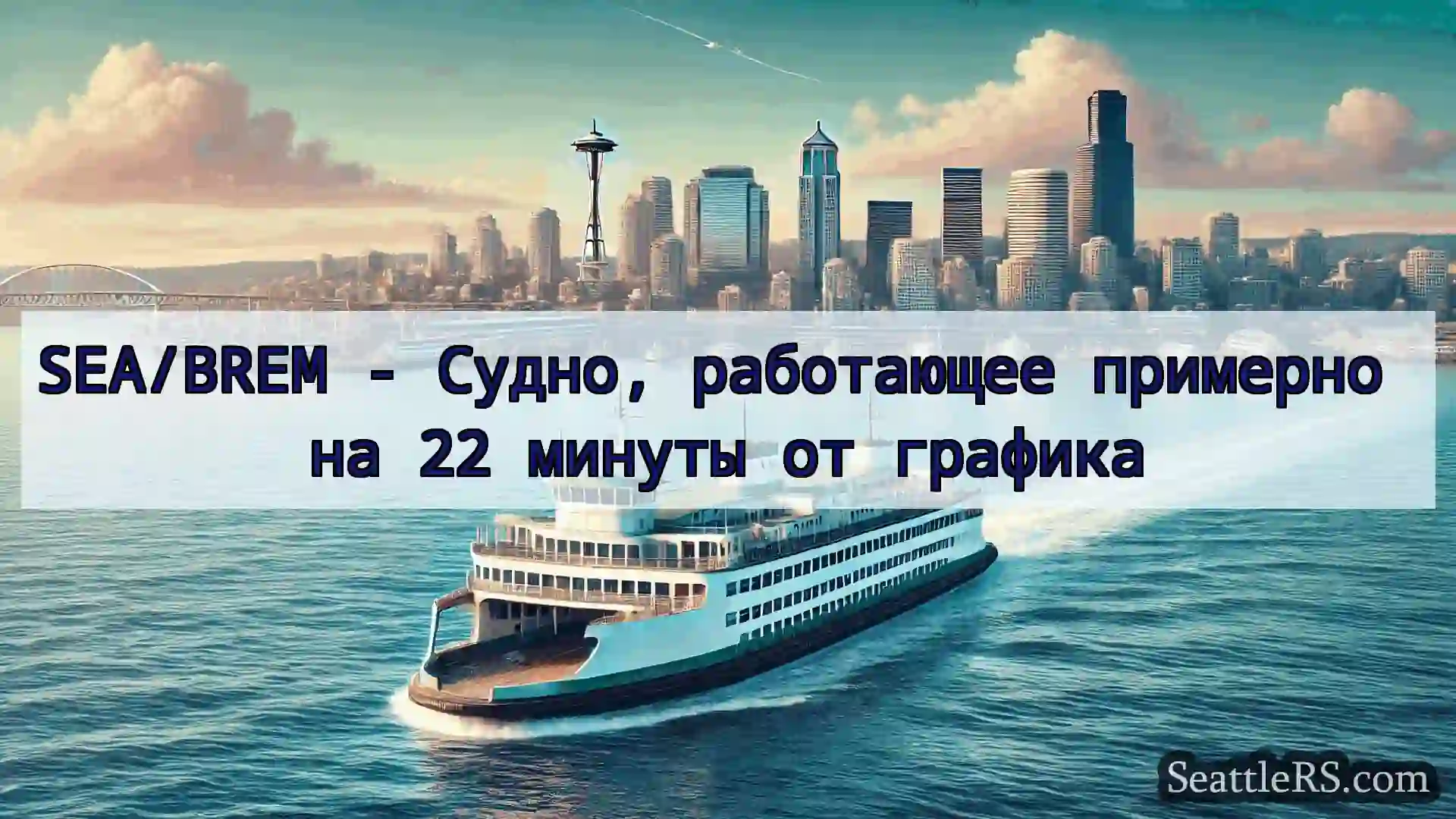 Сиэтл паромные новости SEA/BREM - Судно, работающее