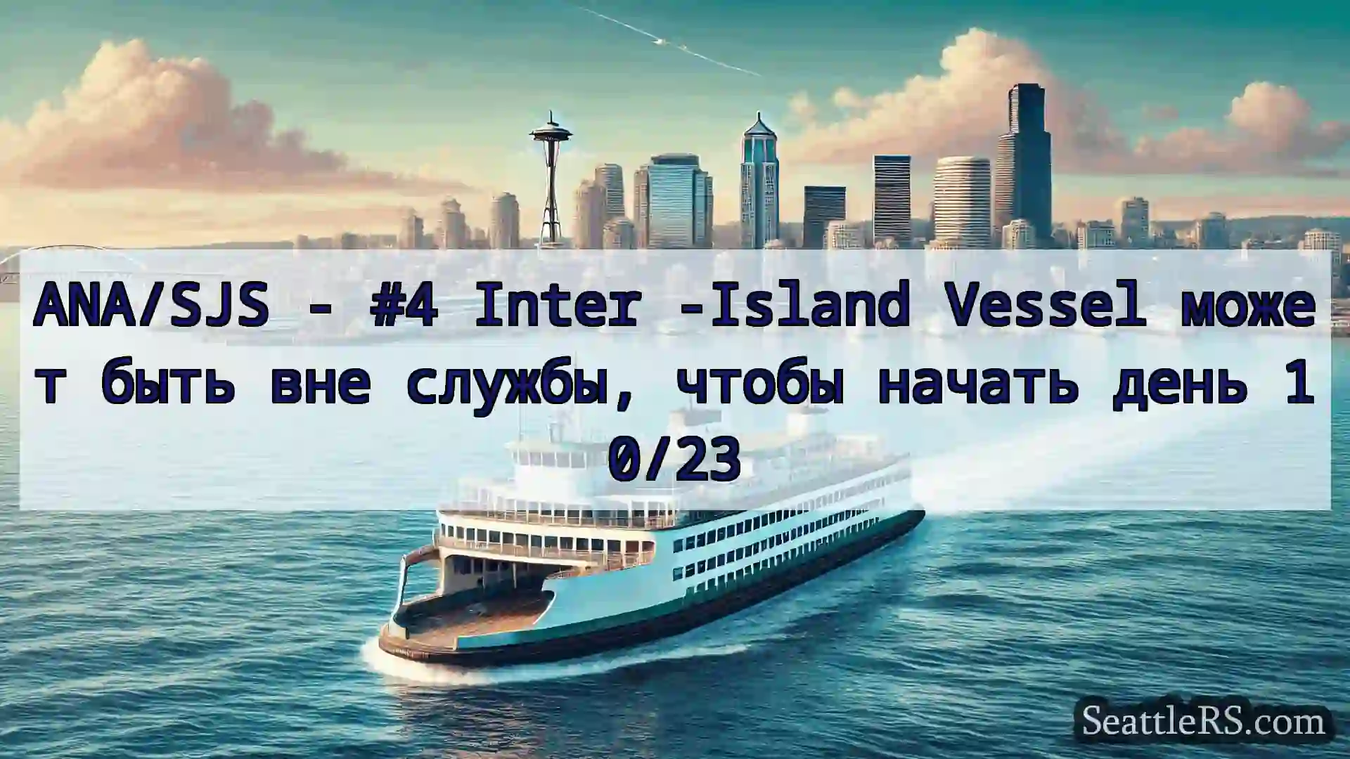 Сиэтл паромные новости ANA/SJS - #4 Inter -Island Vessel
