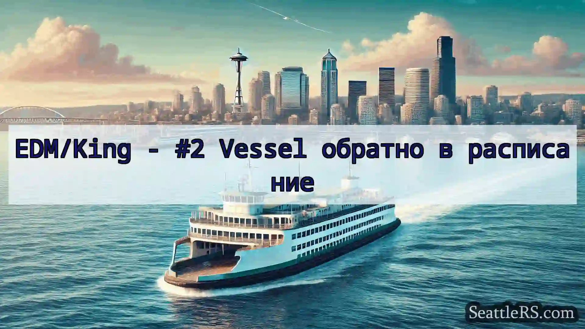 Сиэтл паромные новости EDM/King - #2 Vessel обратно в