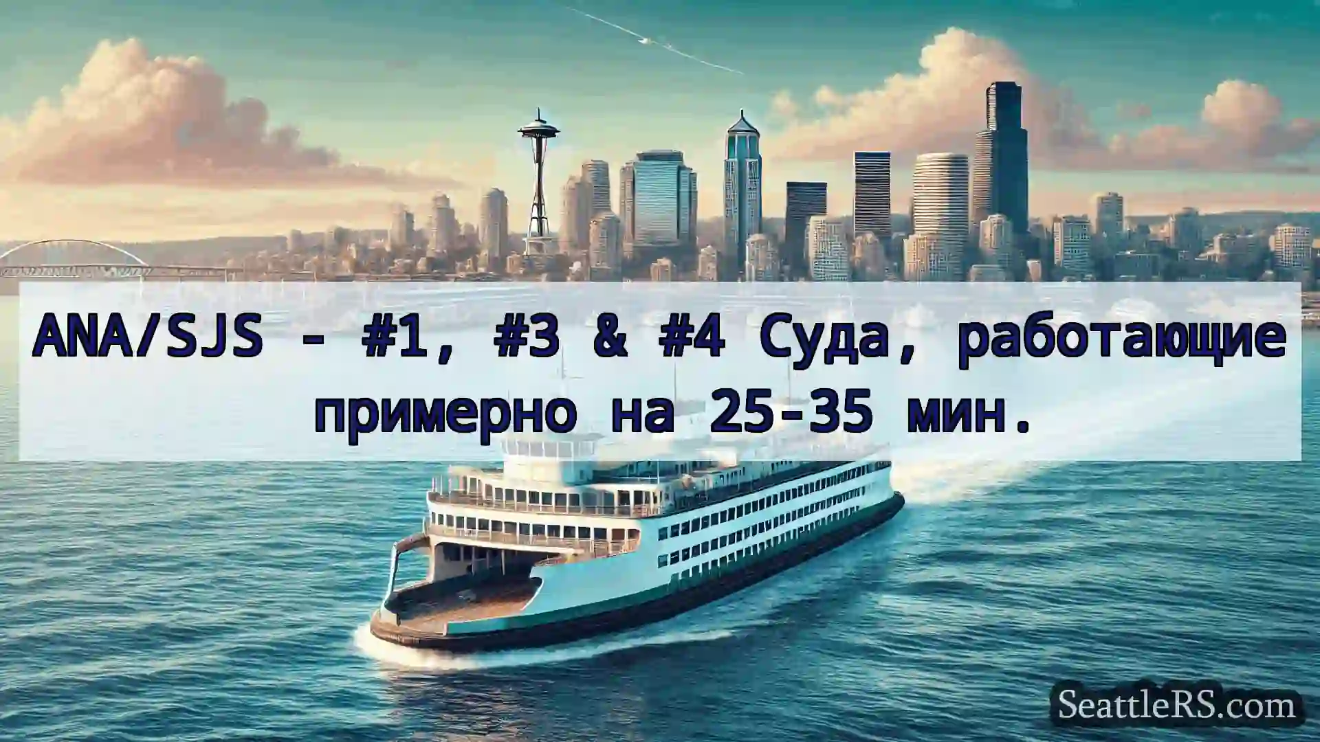 Сиэтл паромные новости ANA/SJS - #1, #3 & #4 Суда,