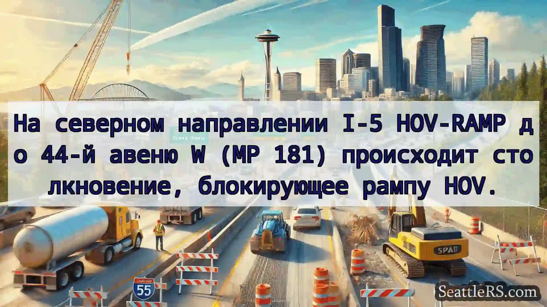 Транспортные новости Сиэтла На северном направлении I-5