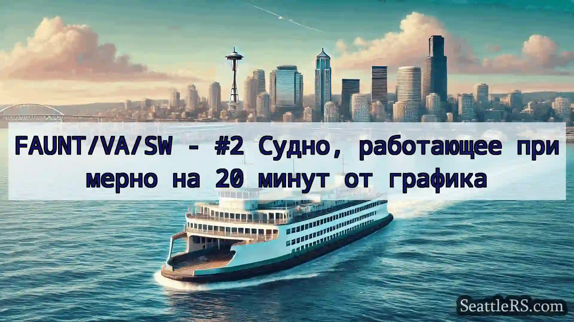 Сиэтл паромные новости FAUNT/VA/SW - #2 Судно, работающее