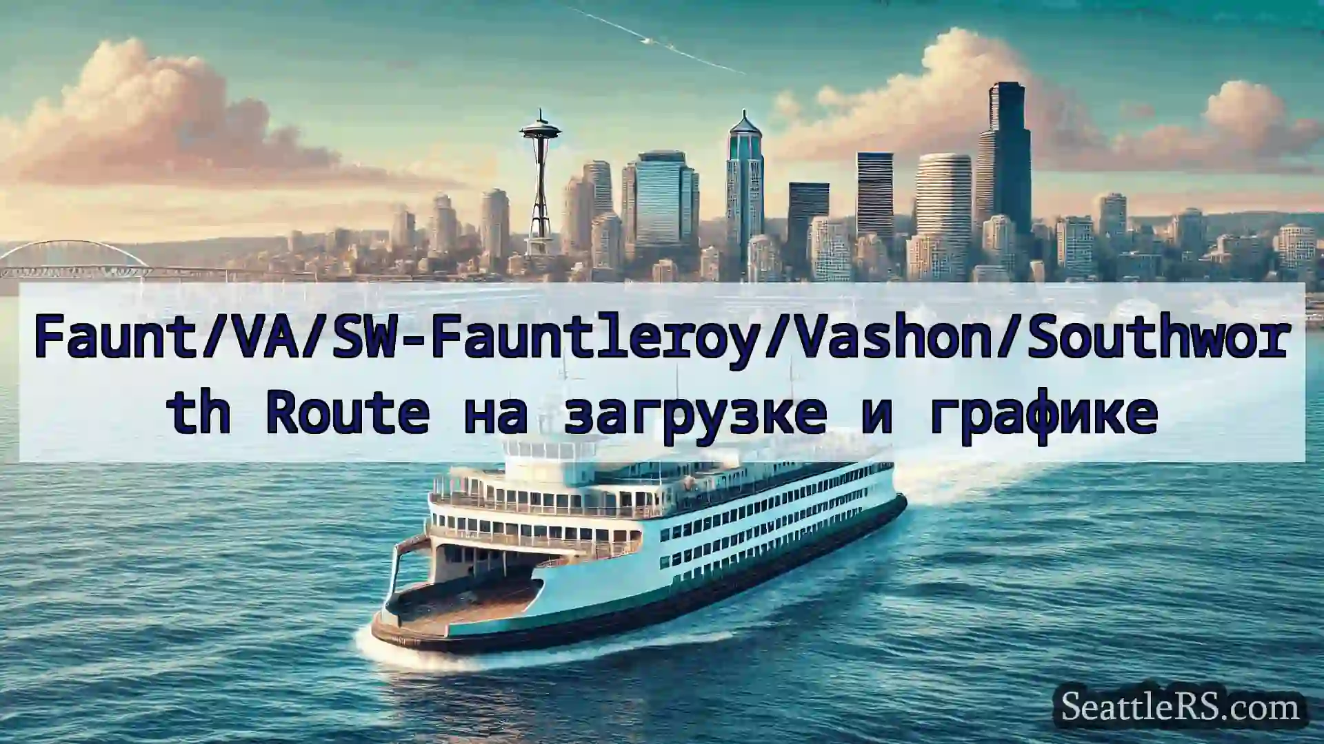 Сиэтл паромные новости Faunt/VA/SW-Fauntleroy/Vashon/South