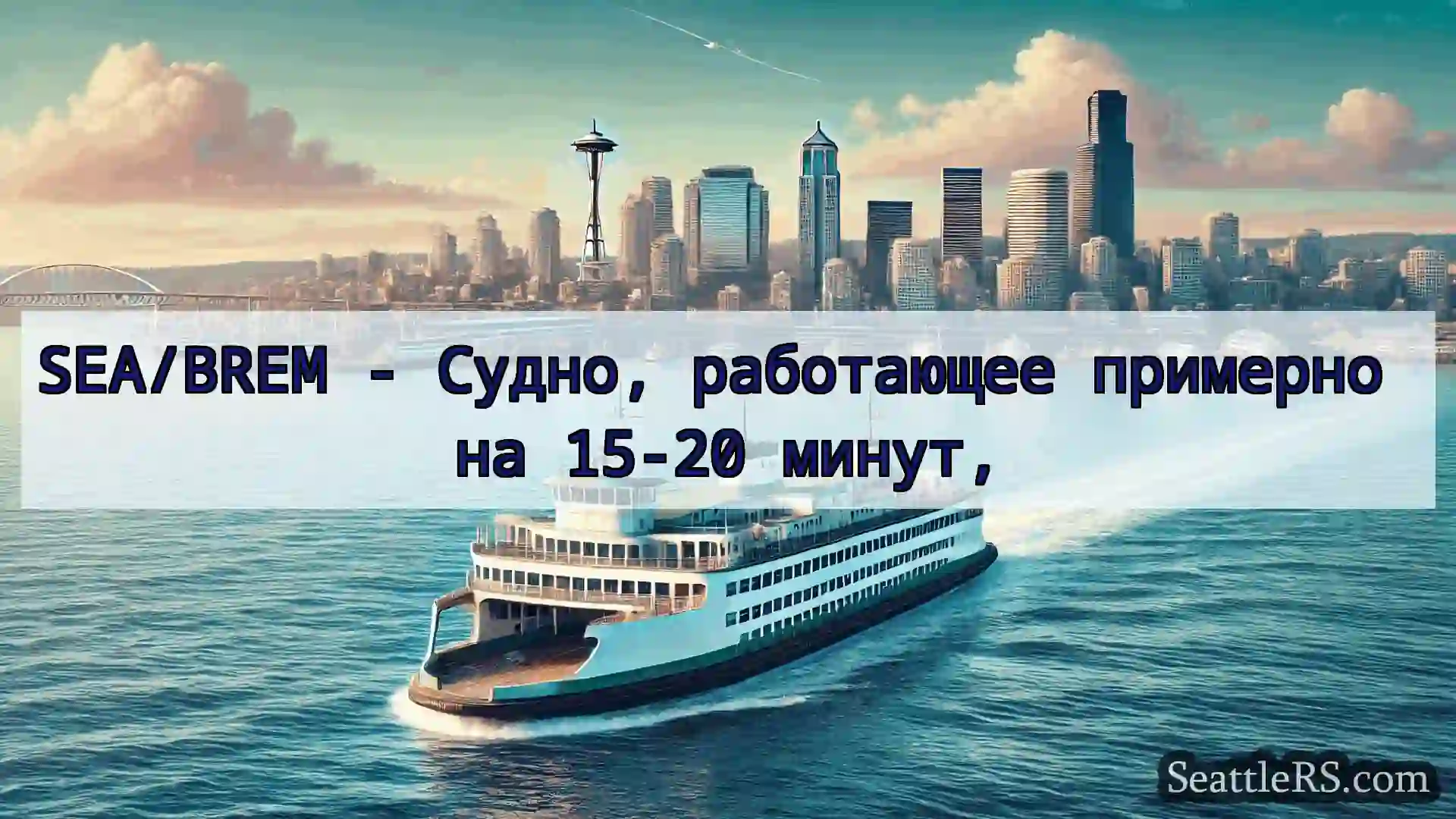Сиэтл паромные новости SEA/BREM - Судно, работающее