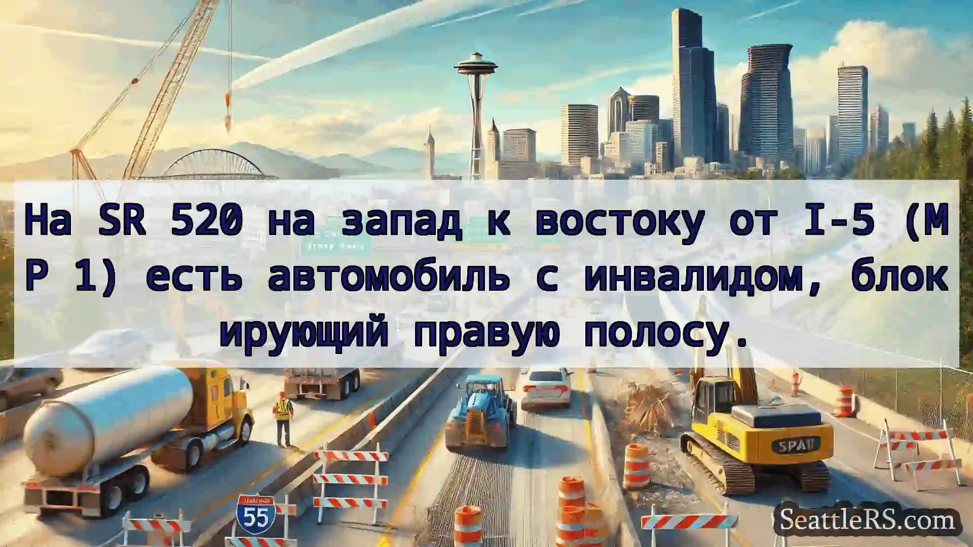 Транспортные новости Сиэтла На SR 520 на запад к востоку от