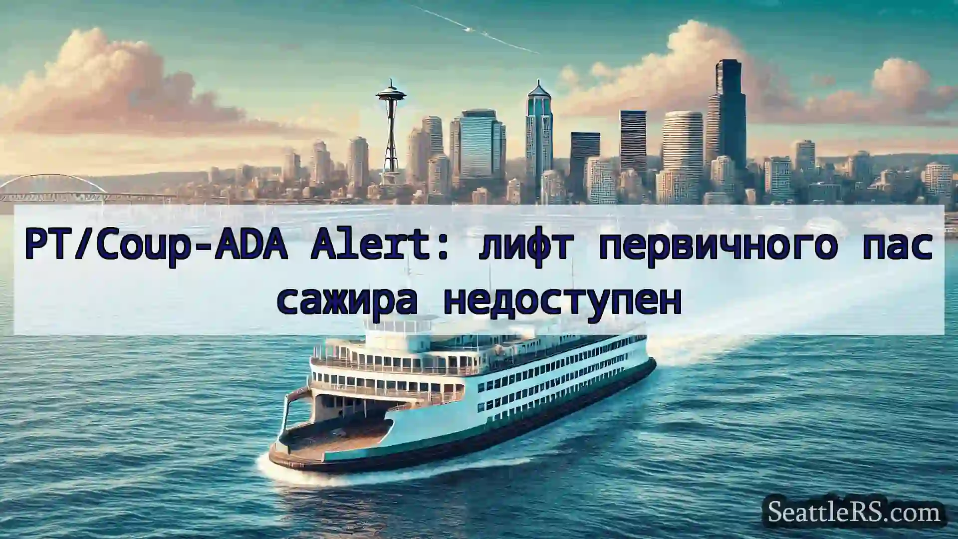 Сиэтл паромные новости PT/Coup-ADA Alert: лифт первичного