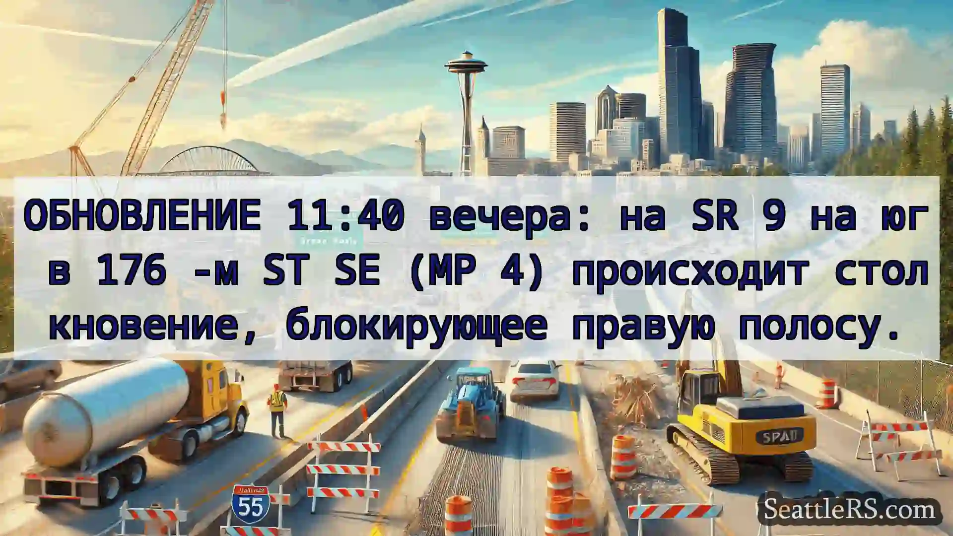 Транспортные новости Сиэтла ОБНОВЛЕНИЕ 11:40 вечера: на SR 9