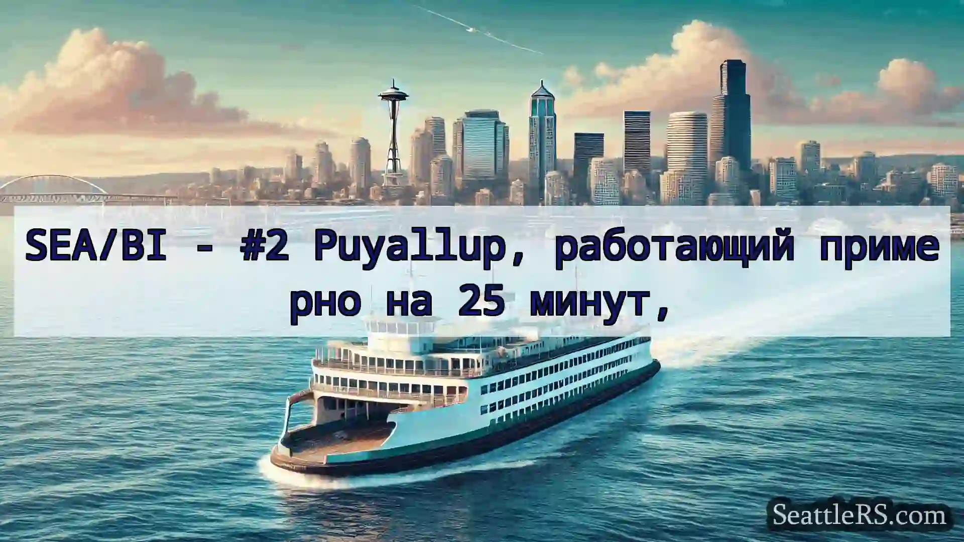 Сиэтл паромные новости SEA/BI - #2 Puyallup, работающий