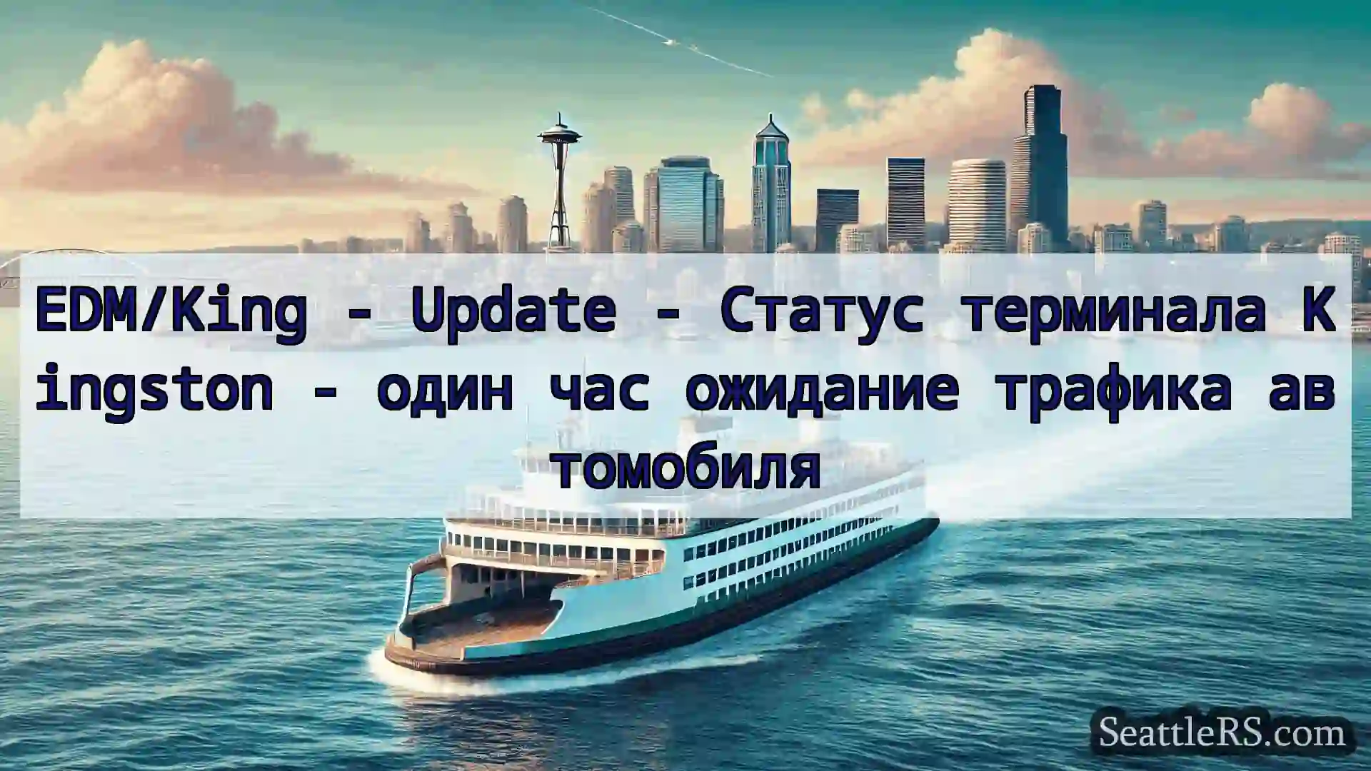 Сиэтл паромные новости EDM/King - Update - Статус