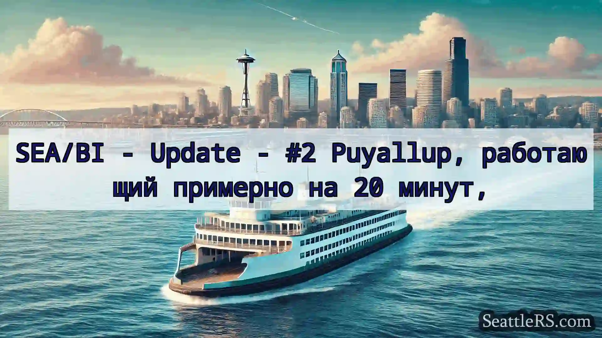 Сиэтл паромные новости SEA/BI - Update - #2 Puyallup,