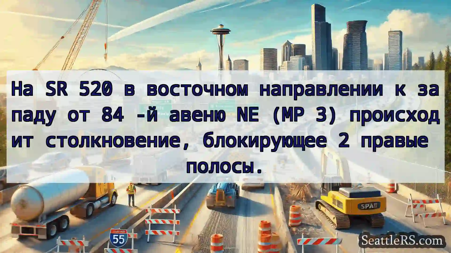 Транспортные новости Сиэтла На SR 520 в восточном направлении