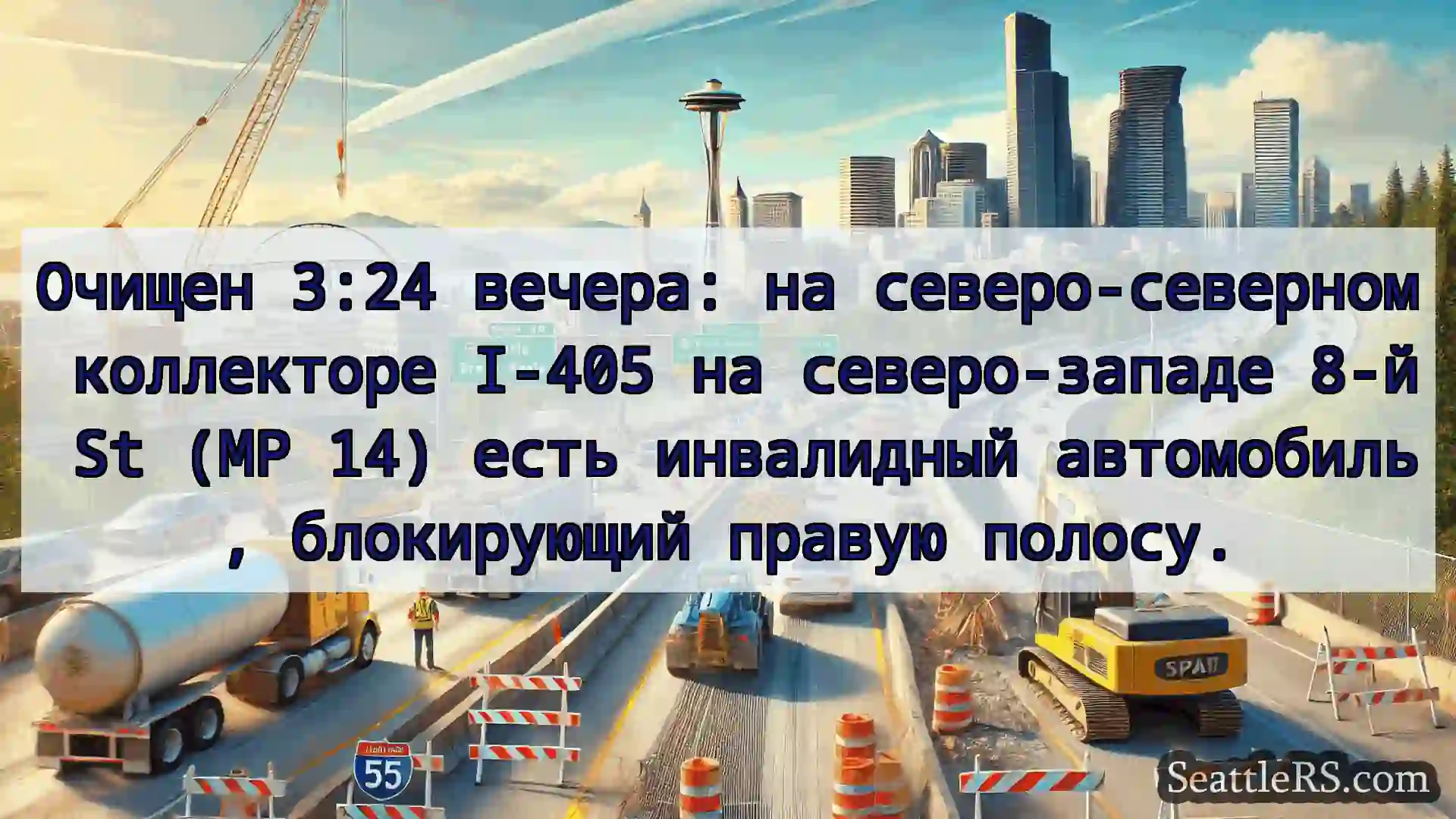 Транспортные новости Сиэтла Очищен 3:24 вечера: на