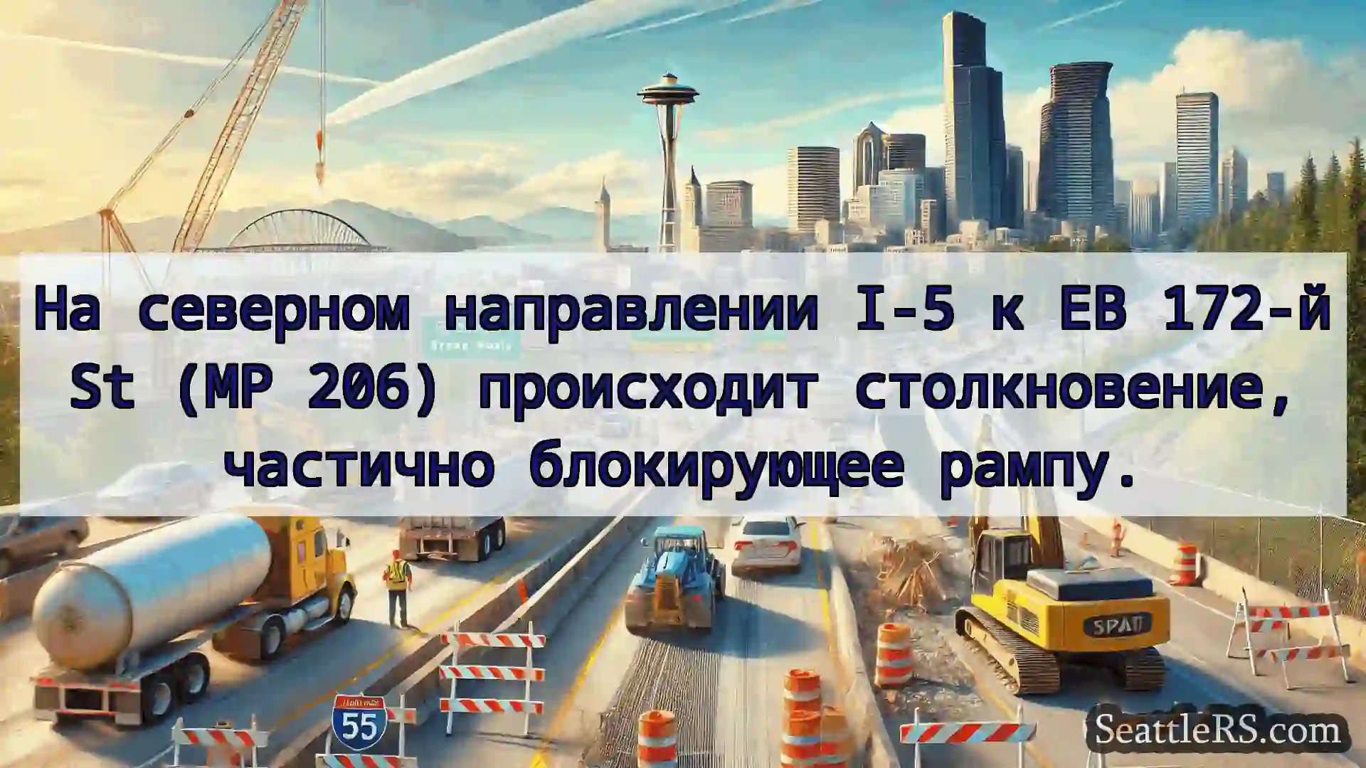 Транспортные новости Сиэтла На северном направлении I-5 к EB
