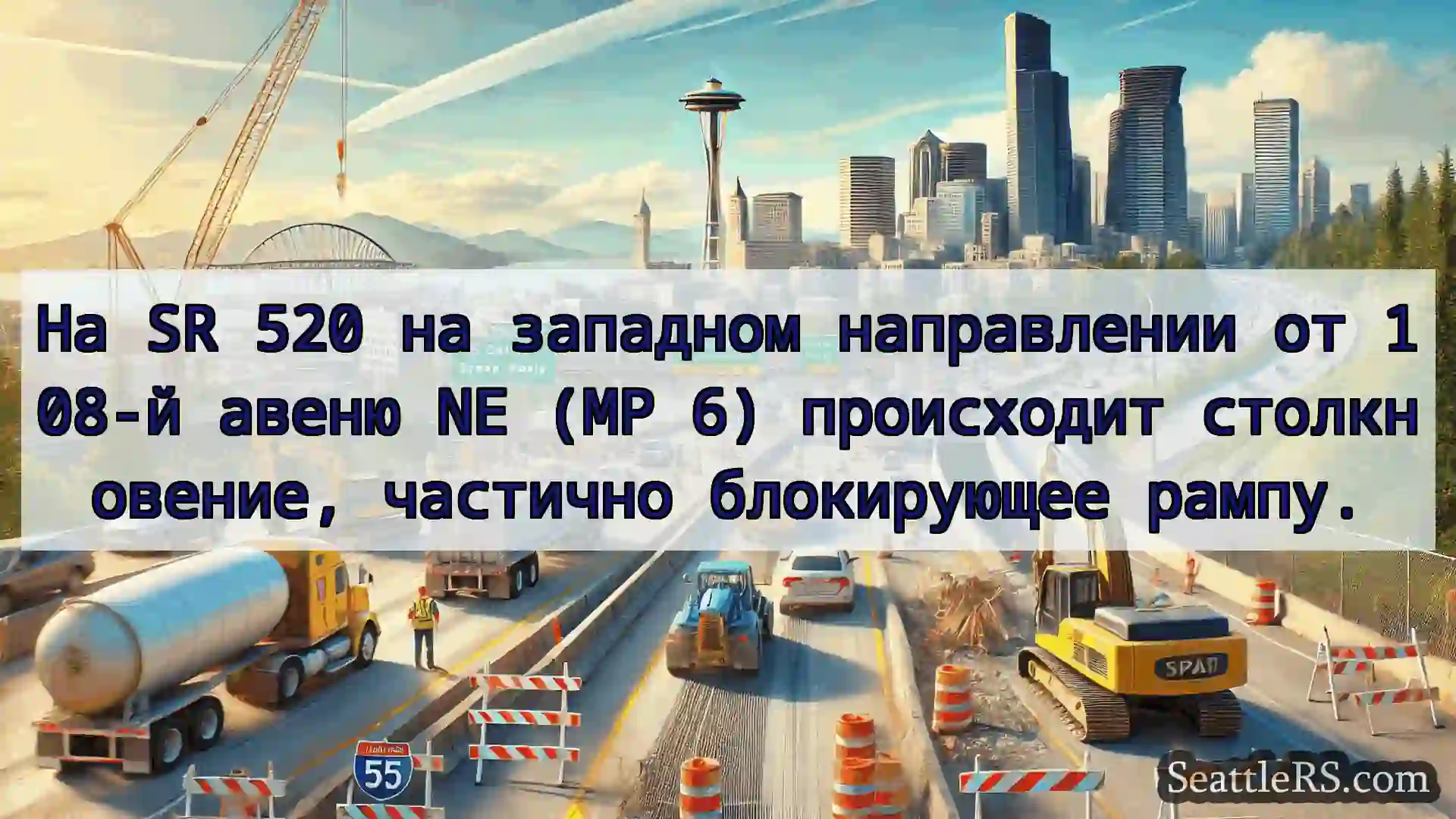 Транспортные новости Сиэтла На SR 520 на западном направлении