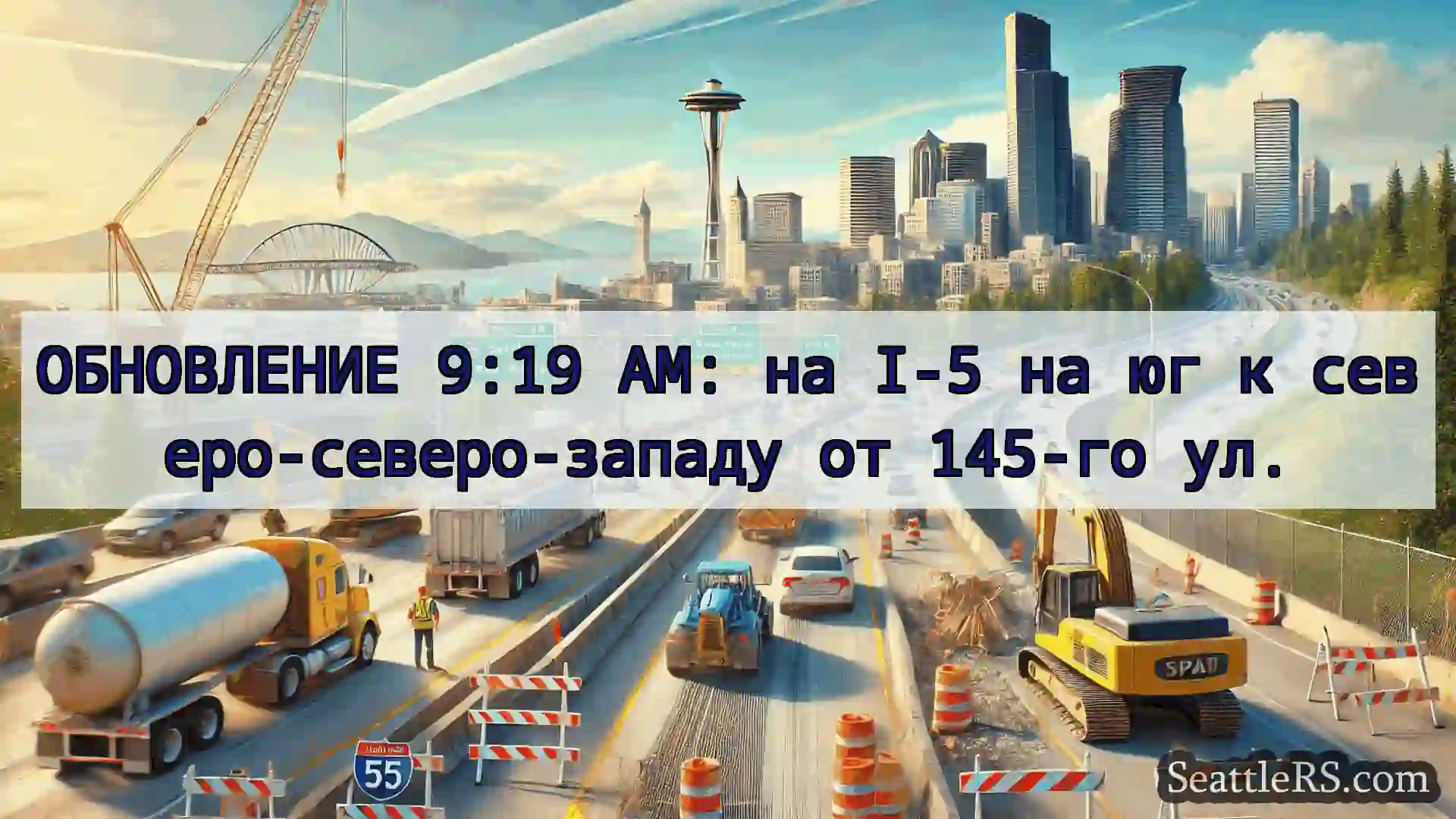 Транспортные новости Сиэтла ОБНОВЛЕНИЕ 9:19 AM: на I-5 на юг к