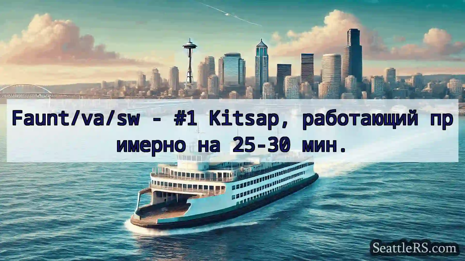 Сиэтл паромные новости Faunt/va/sw - #1 Kitsap,
