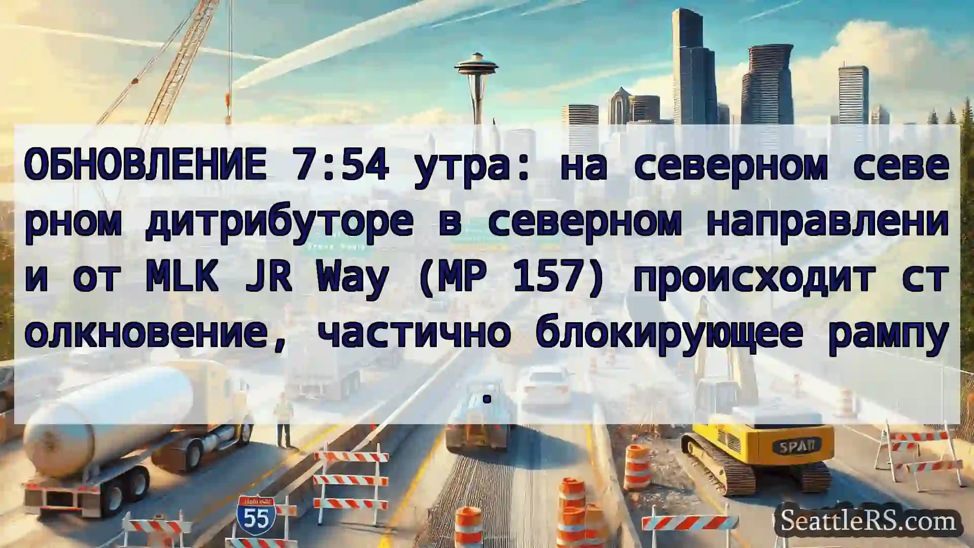 Транспортные новости Сиэтла ОБНОВЛЕНИЕ 7:54 утра: на северном