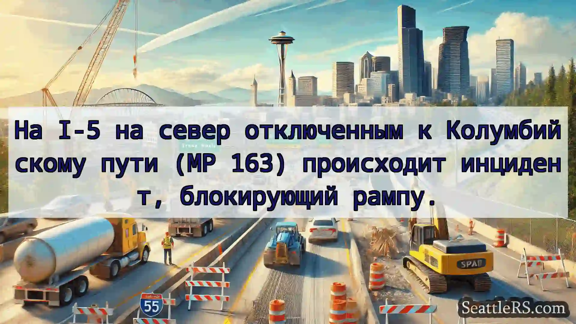 Транспортные новости Сиэтла На I-5 на север отключенным к