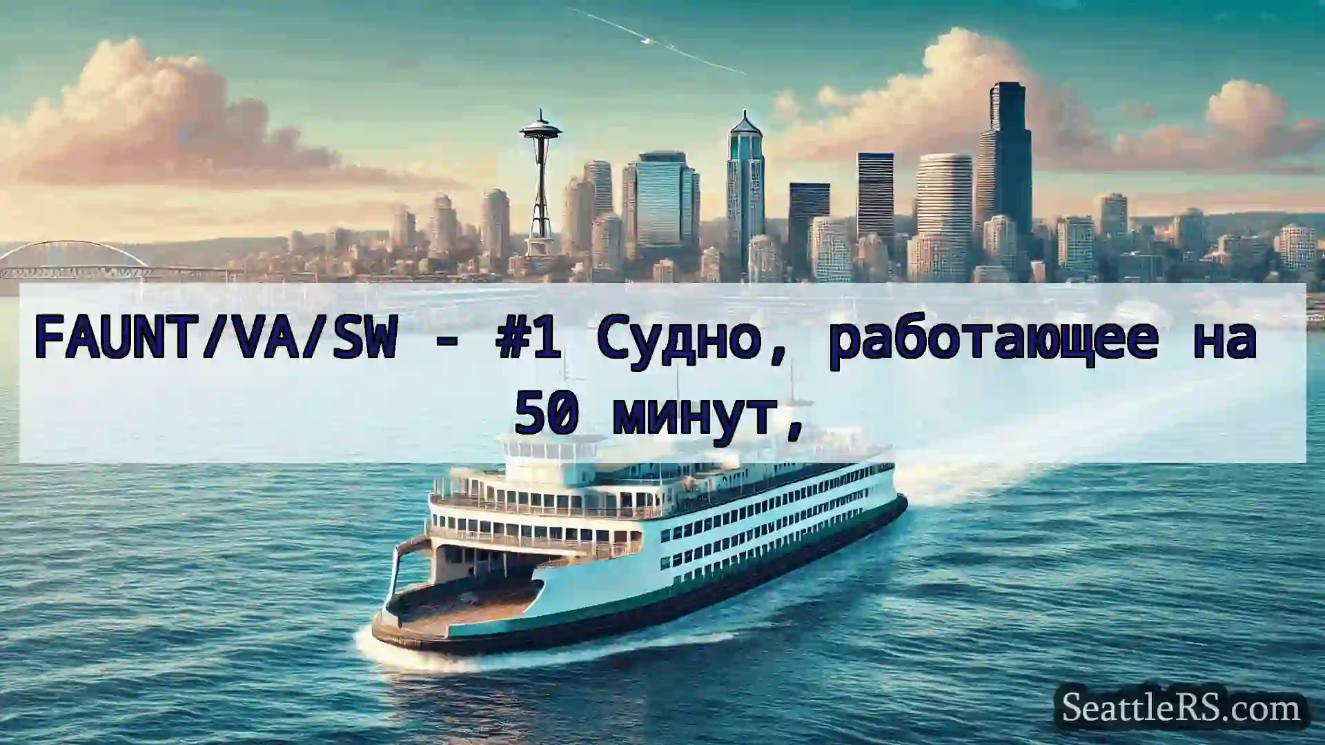 Сиэтл паромные новости FAUNT/VA/SW - #1 Судно, работающее
