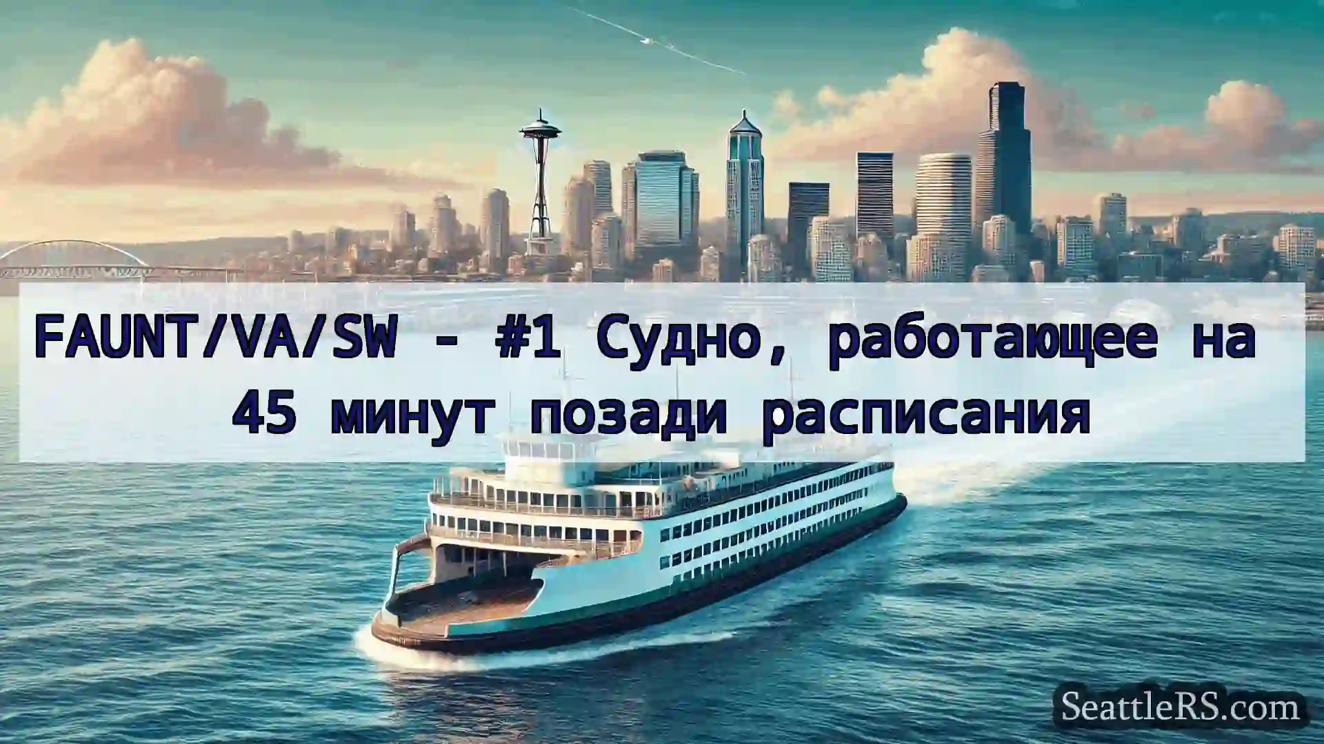 Сиэтл паромные новости FAUNT/VA/SW - #1 Судно, работающее