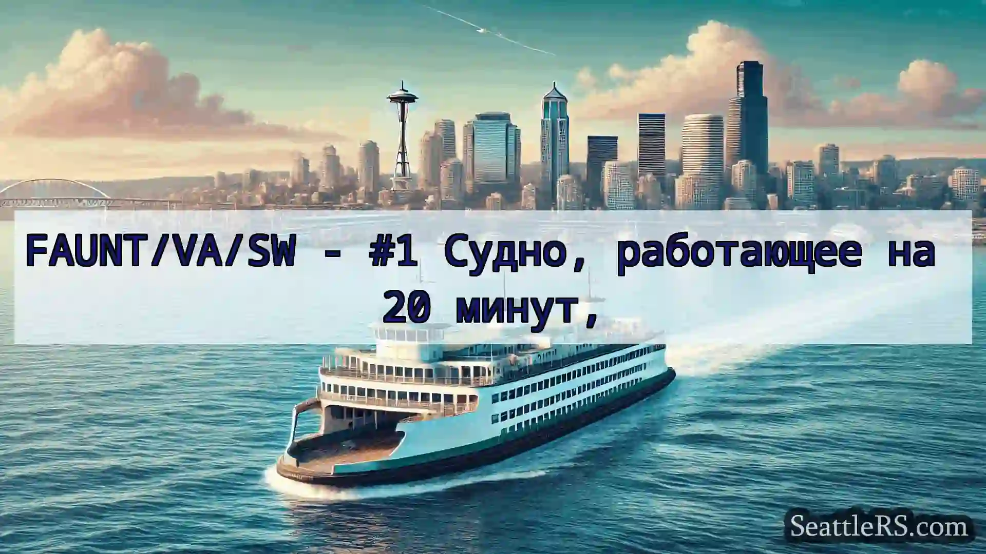 Сиэтл паромные новости FAUNT/VA/SW - #1 Судно, работающее