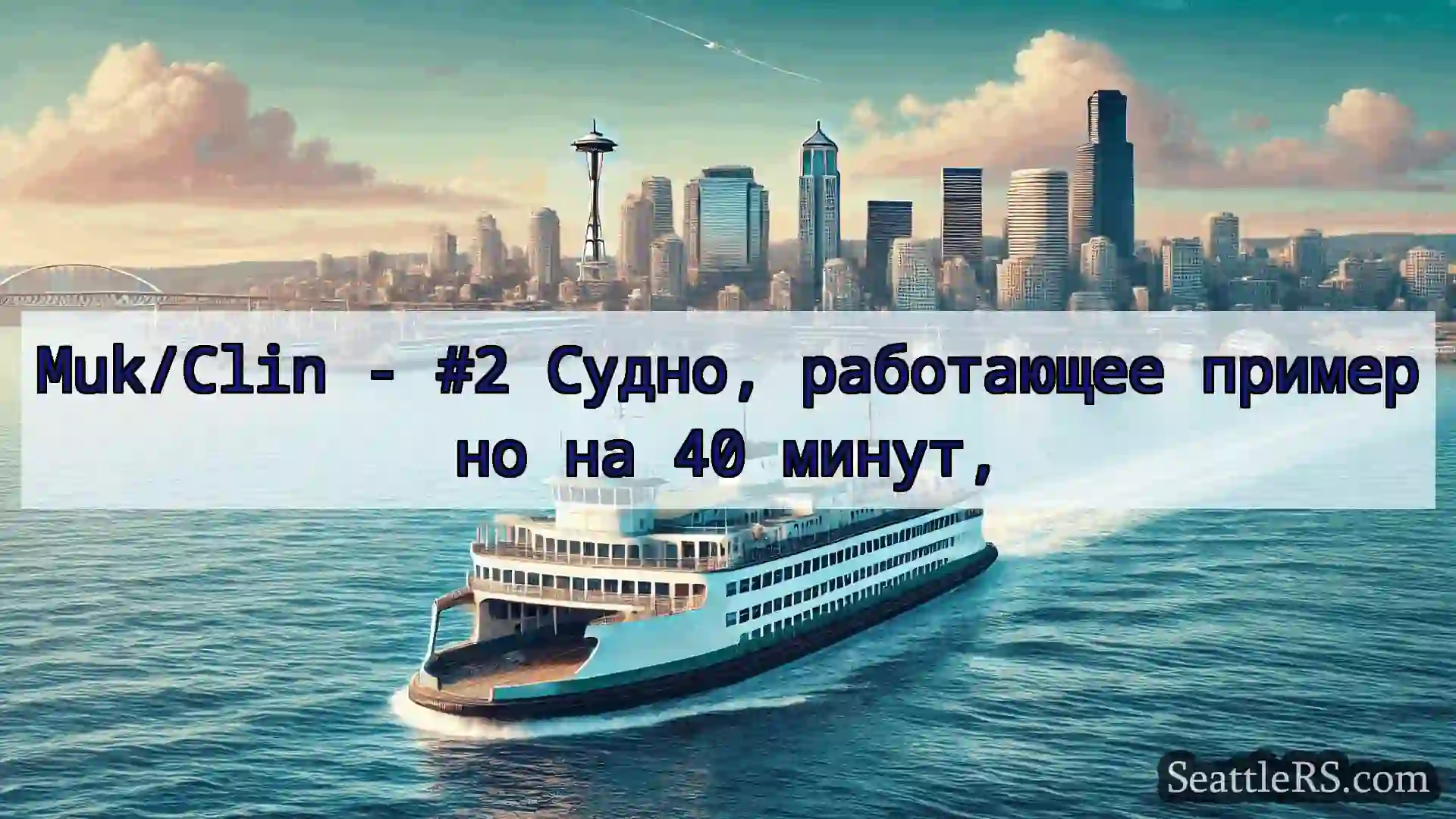 Сиэтл паромные новости Muk/Clin - #2 Судно, работающее