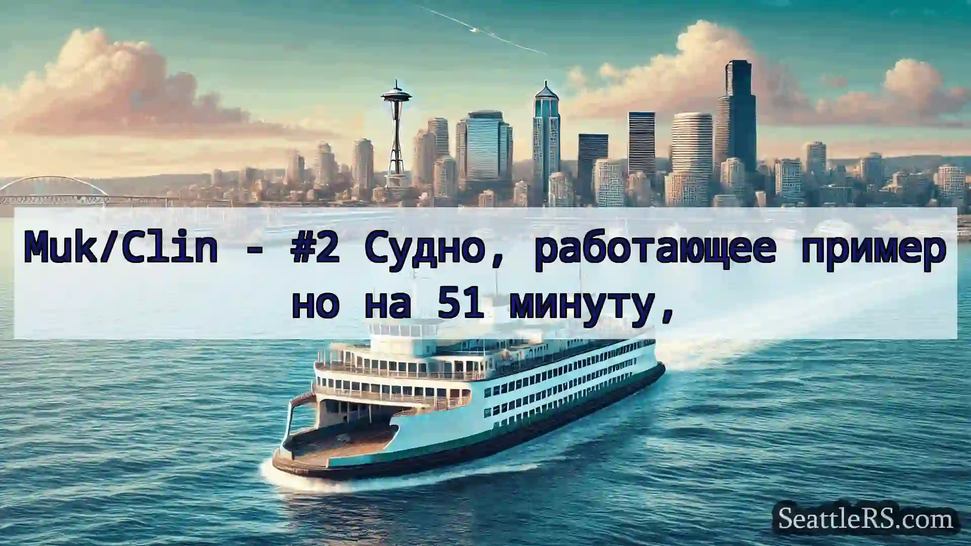 Сиэтл паромные новости Muk/Clin - #2 Судно, работающее