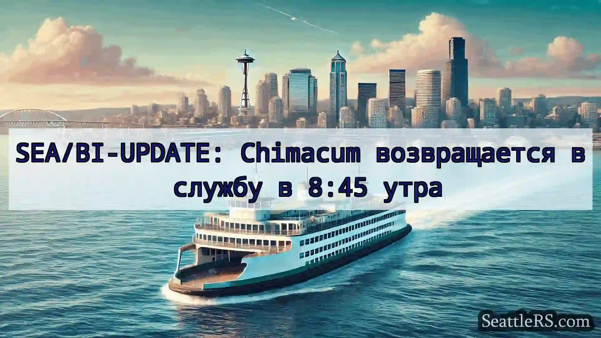 Сиэтл паромные новости SEA/BI-UPDATE: Chimacum