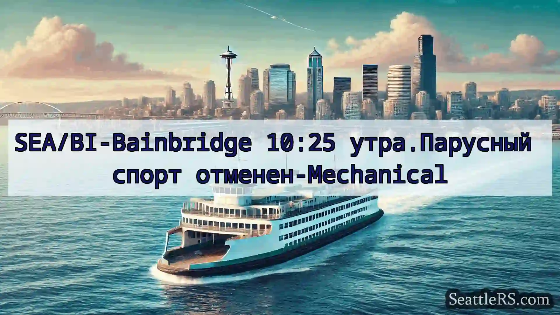 Сиэтл паромные новости SEA/BI-Bainbridge 10:25