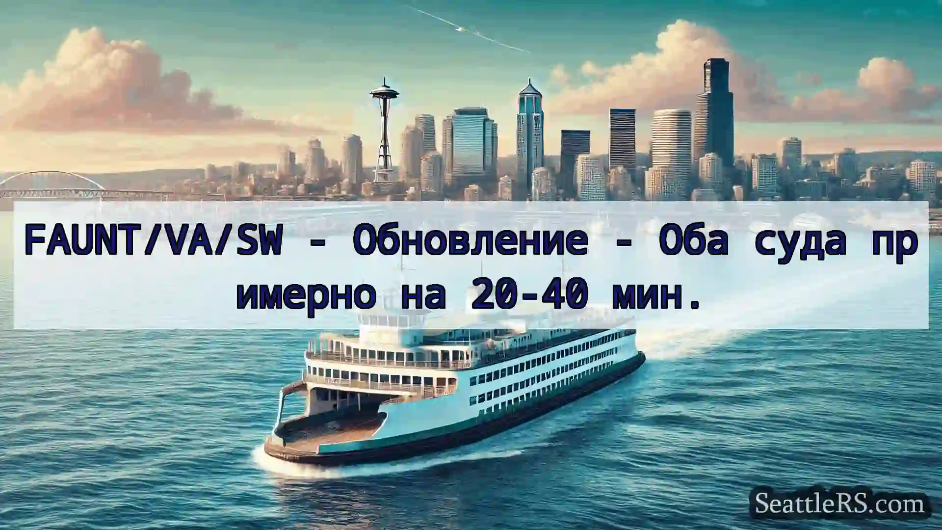 Сиэтл паромные новости FAUNT/VA/SW - Обновление - Оба